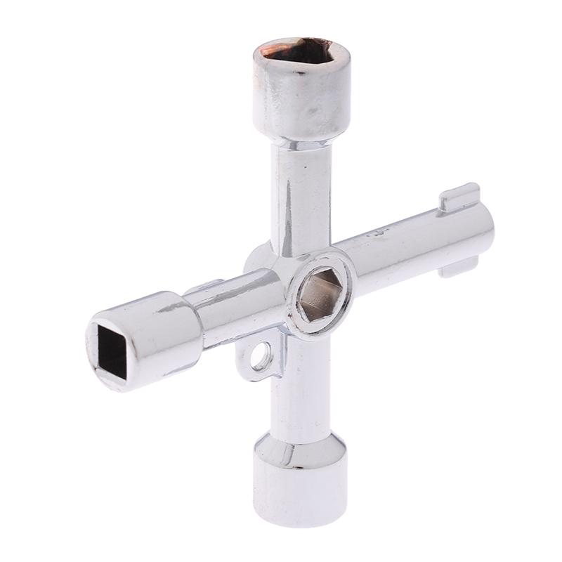 4 Way Utility Key For Electric Water Gas Meter Box Cupboard Cabinet Opening Key