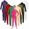 Kids Girls Long Sleeves Leotard Full Length Jumpsuit Dance Class Ballroom Gymnastics Unitard