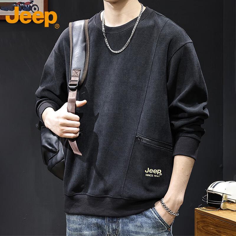 JEEP Men's Heavyweight Casual Long-Sleeve Sweatshirt