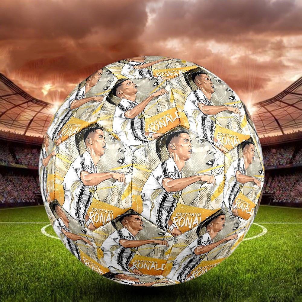 1pc Youssef Ennesyri Celebration Size 5 Football Soccer Balls, Competition Sport Football Indoor And Outdoor Training Ball. Q63014