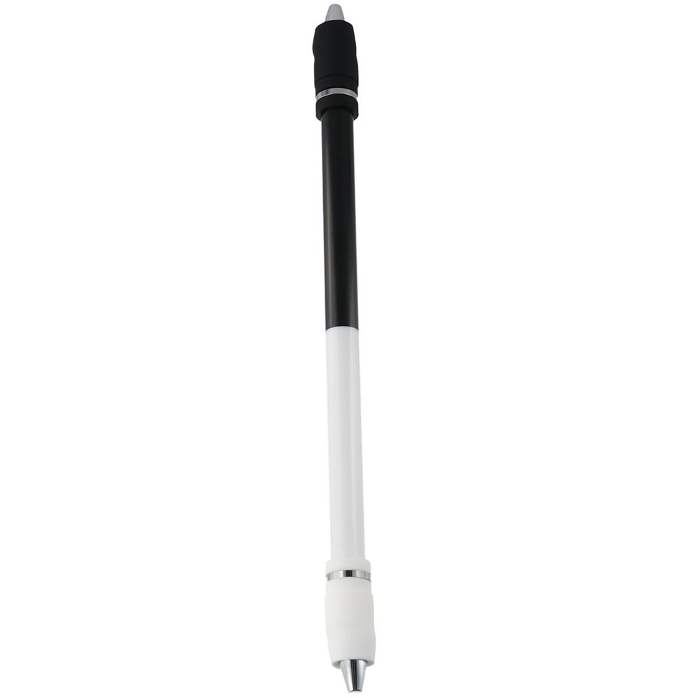 White Pen Spinning Black Non Slip Coated Beginner Spin Pen Office