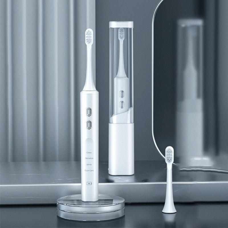 Ультразвуковая электрическая зубная щетка с УФ-дезинфекцией, индуктивная зарядка для взрослых, электронные зубные щетки, 2 насадки