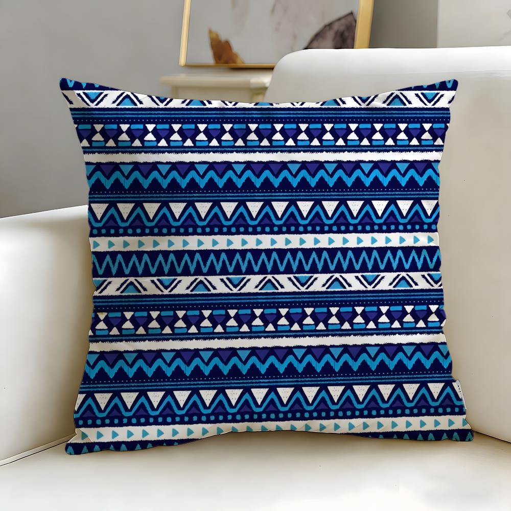 Creative Print Cushion Cover Soft EasyWash Pillow Case Versatile for Couch Bed Travel and Office