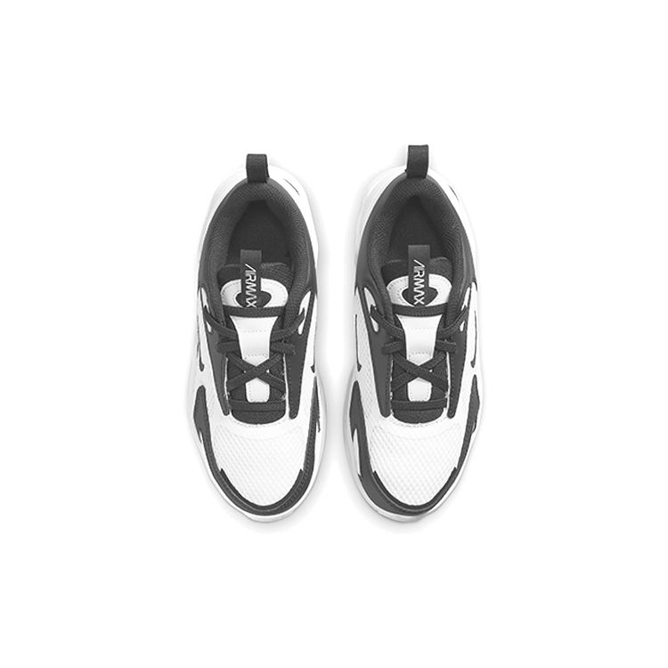 Nike Air Max Bolt CW1627-102 Детские Белые Черные Кроссовки для Бега с Воздушной Подушкой