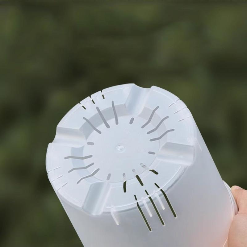 Clear Nursery Pot with Drainage Holes Transparent Plastic Orchid Pots Round Planter Pot Garden Planters for Flowers Succulents