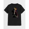 Anime ONE PIECE Luffy Anime T-Shirt Loose T-Shirt 2025 Summer New Retro Fashion Men's and Women's Streetwear