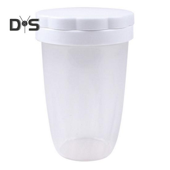 1/2/3Pcs Baking Powder Sugar Shaker with Lid Moisture Proof Flour Pepper Sifter Dredge Cinnamon Powder Cocoa Flour Plastic Shaker BBQ Spice Shaker