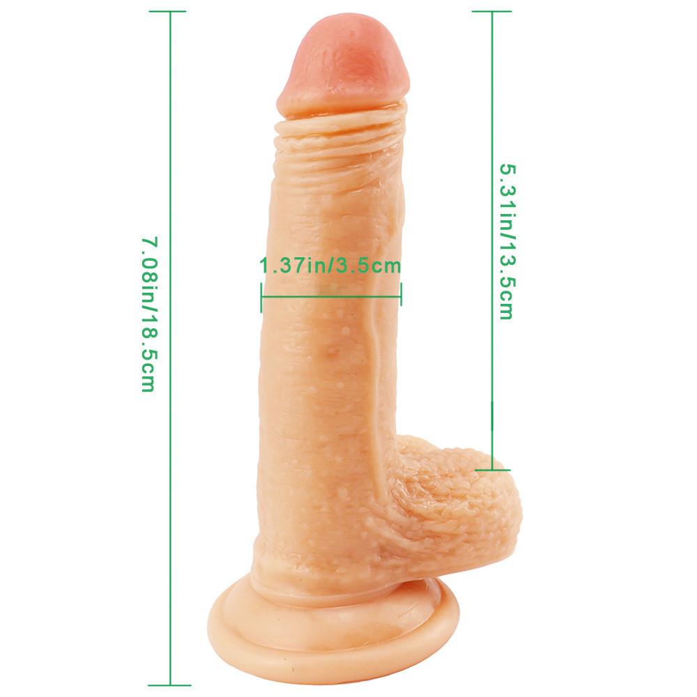 MoDi Реалистичный фаллоимитатор мягкий большой пенис с присоской Секс-игрушка