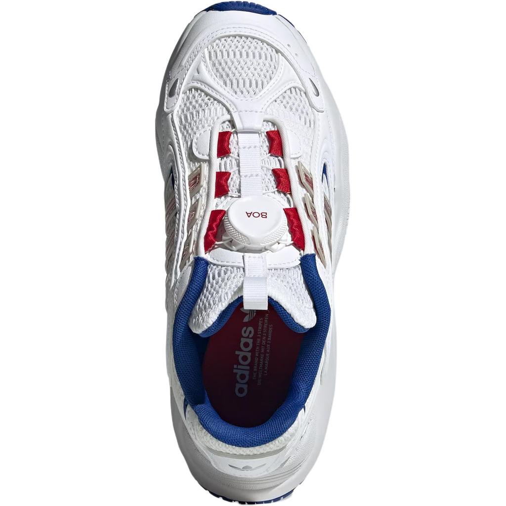 Adidas Оригинальные Ozmillen Сетчатые Модные Удобные Противоскользящие Прочные Низкие Детские Повседневные Кроссовки Мужские Повседневные Кроссовки Белые Синие Светло-Малиновые JR8367