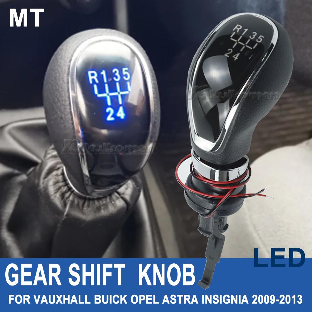 Светодиодный 5 6 скоростей автомобиля, ручка переключения передач, ручная ручка, рычаг для Vauxhall Buick Opel Astra Insignia 2009 2010 2011 2012 2013