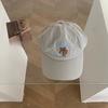 Pink Cute Little Bear Embroidery Ultra Thin Quick Drying Summer Sun Protection Baseball Cap Men's Baseball Cap Women's Trendy