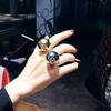 Gold-Color Girls Adjustable Jewelry Opening Big Metal Balls Female Fashion Women Rings