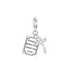 925 Silver Christian Charms Holy Bible Cross Virgin Mary Beaded Bracelet Jewelry Faith Slogan Gift for Religious Women