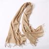 Fashion Spring Winter Scarves Women Wraps Solid Color Thin Shawl Lady Faux Cashmere Warm Headscarf