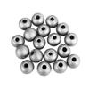 Silvered Wood Bead 1.2 Cm 170 Pieces