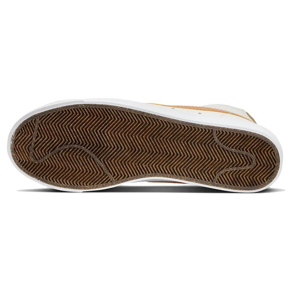 Nike Кроссовки 'Inspected By Swoosh' из синтетической кожи, повседневные, средней высоты, для скейтбординга, мужские, Белый/Оранжевый, DQ7674-001