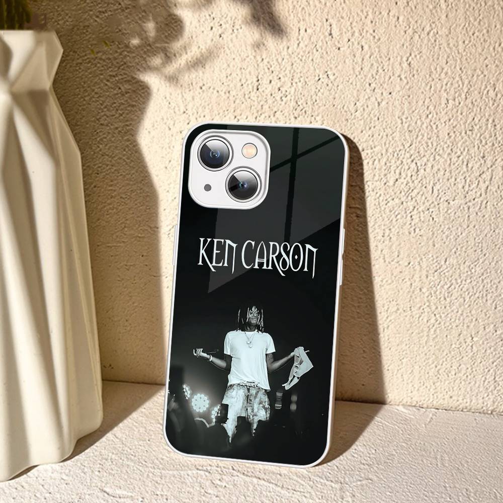 Pop Singer K-Ken Carson Tempered Glass For Iphone 14 13 12 11 Pro Mini XS MAX 14Plus X XS XR Fundas