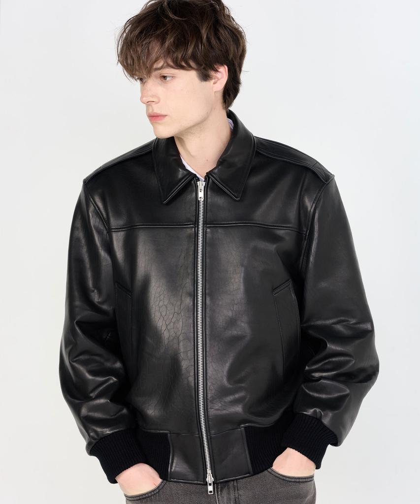 Dreamworld Newji Lambskin Blouson Jacket (Black)