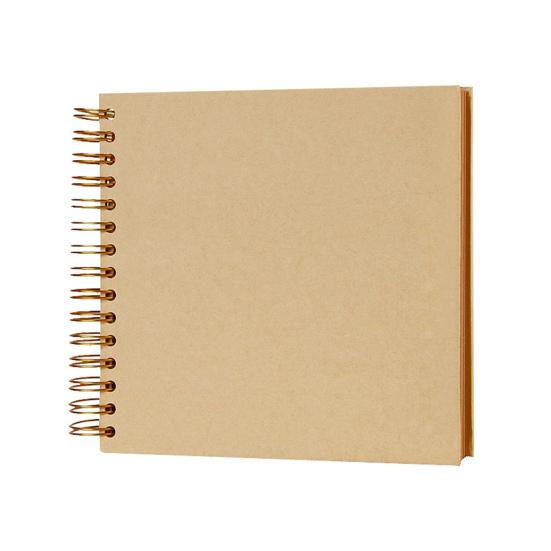 Photo Album Scrapbook Kraft Paper Scrapbook Album Flexible Coil Design DIY Memory