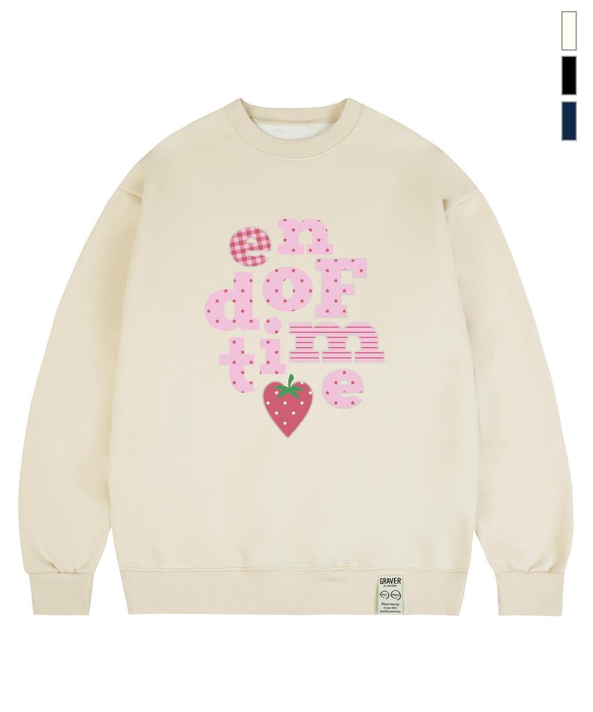 GRAVER [Unisex] Berry End Of Time Sweatshirt_3Color