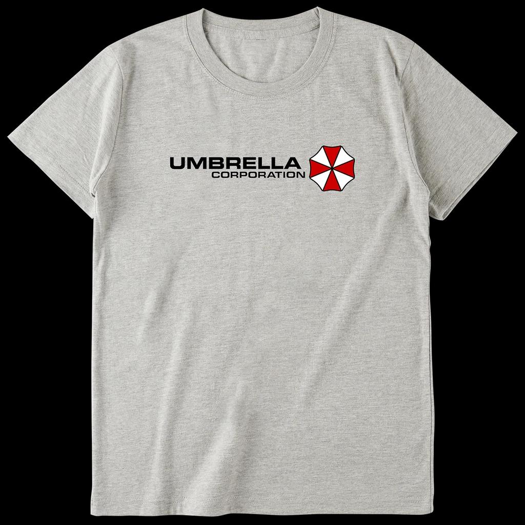 Летняя мужская новая футболка с принтом логотипа Resident Evil Umbrella Company, с короткими рукавами, из высококачественного чистого хлопка