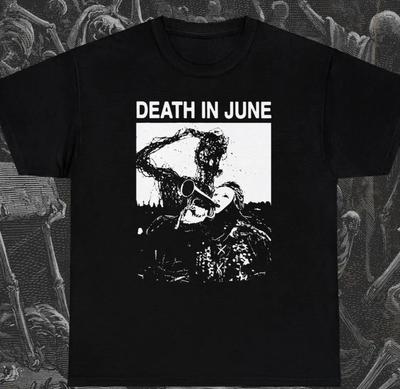 Унисекс Хлопковая Футболка с Коротким Рукавом и Круглым Вырезом Death In June