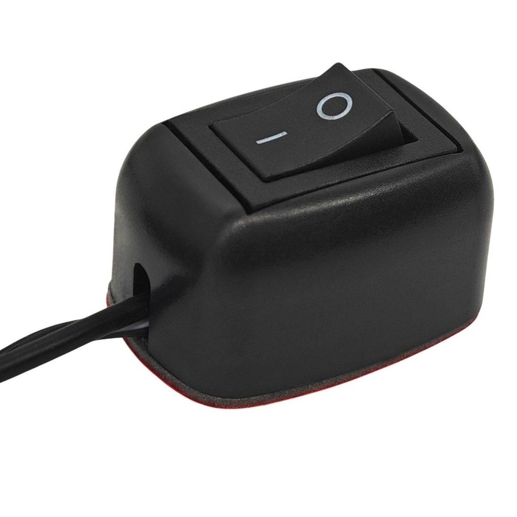 2 szt Włącznik On/Off, przełącznik zatrzaskowy na kablu czarny