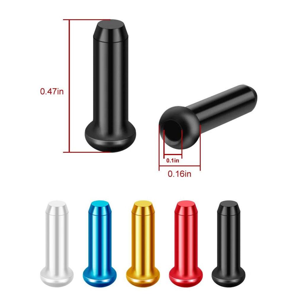 Shift Cables Colorful Inner Cable Tips Cables End Caps Bicycle line tail cap Brake Shifter