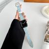 Кожаный ремешок для Apple Watch band 45мм 41мм 44мм 40мм 49мм 42мм Браслет-ремешок в стиле 'бабочка' iWatch Ultra 9 8 SE 7 6 5 4 3