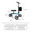 Elderly Four Wheel Knee Scooter Elderly Ankle Injuries Mobility Scooter Foldable Assistive Walking Cart
