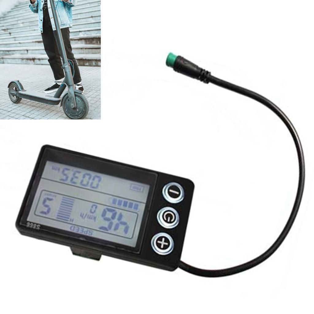 ЖК-дисплей электрического скутера, легко читаемая панель измерителя скорости скутера с 6-контактным водонепроницаемым разъемом