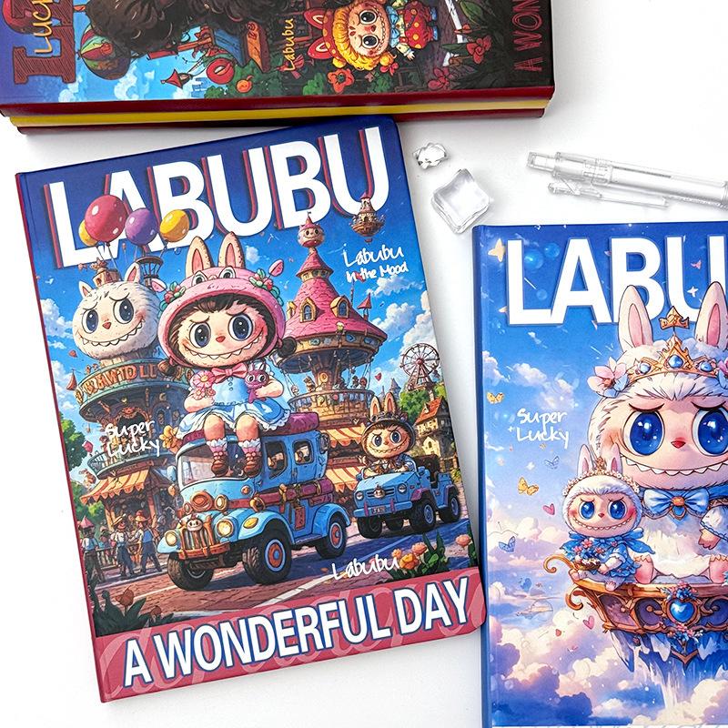 Labub A5 Notebook High-value Cartoon Horizontal Line Book Cartoon Hand Account Book Student Super Thick Notepad