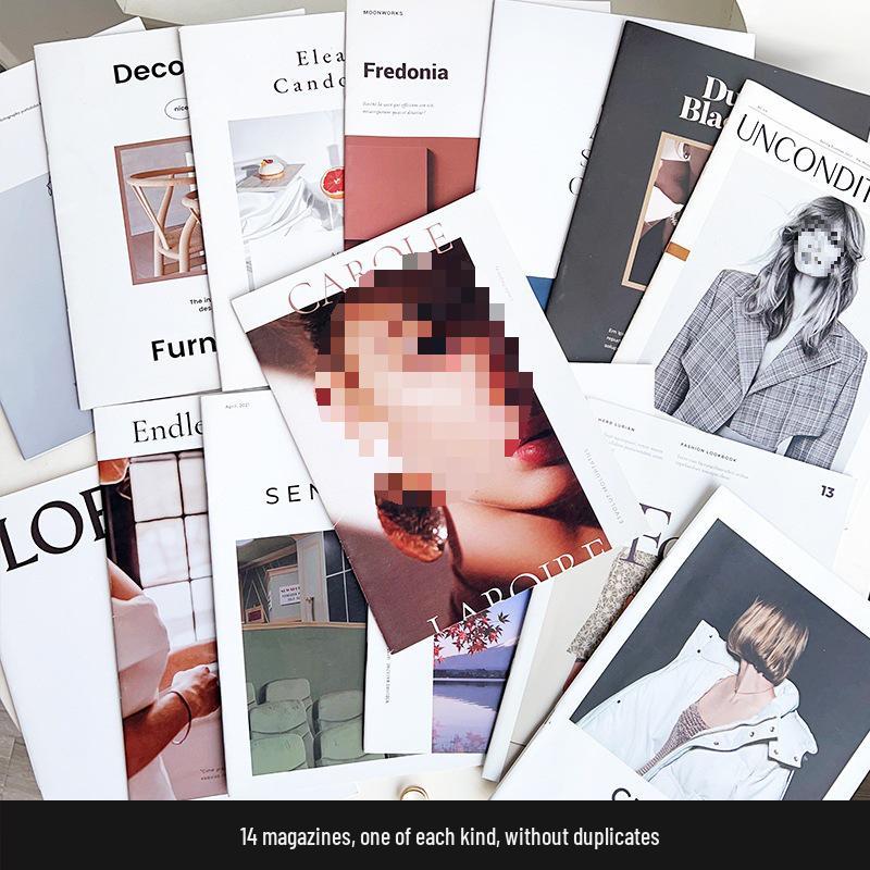 Блокнот в английском стиле: Обложка модного журнала и реквизит для макета сцены