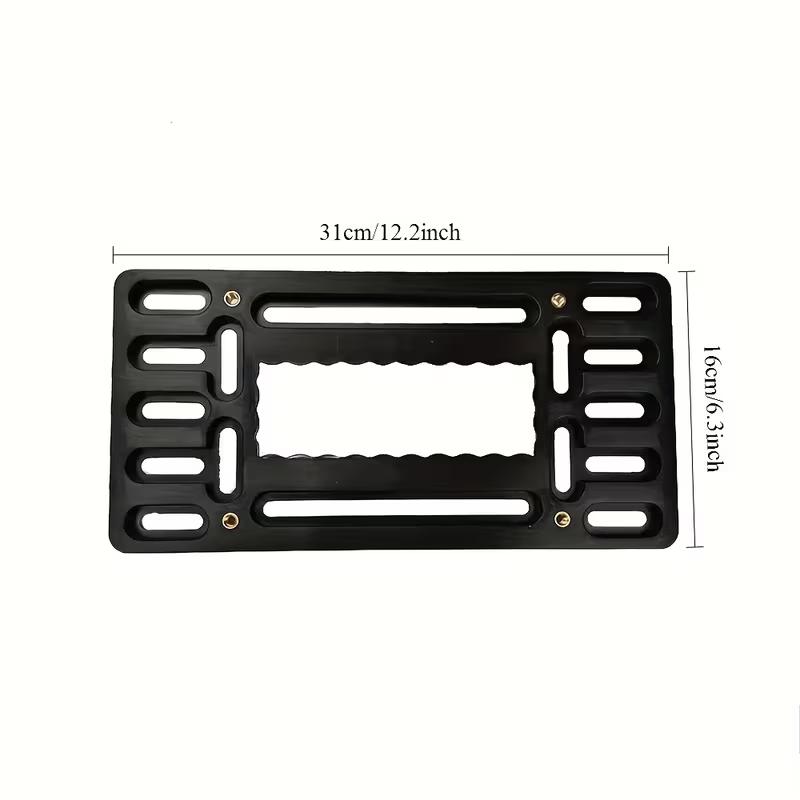 Car License Plate Bracket Front License Plate Holder Mounting Kit Universal Bumper Frame Mount With Stainless Steel Screw Cap