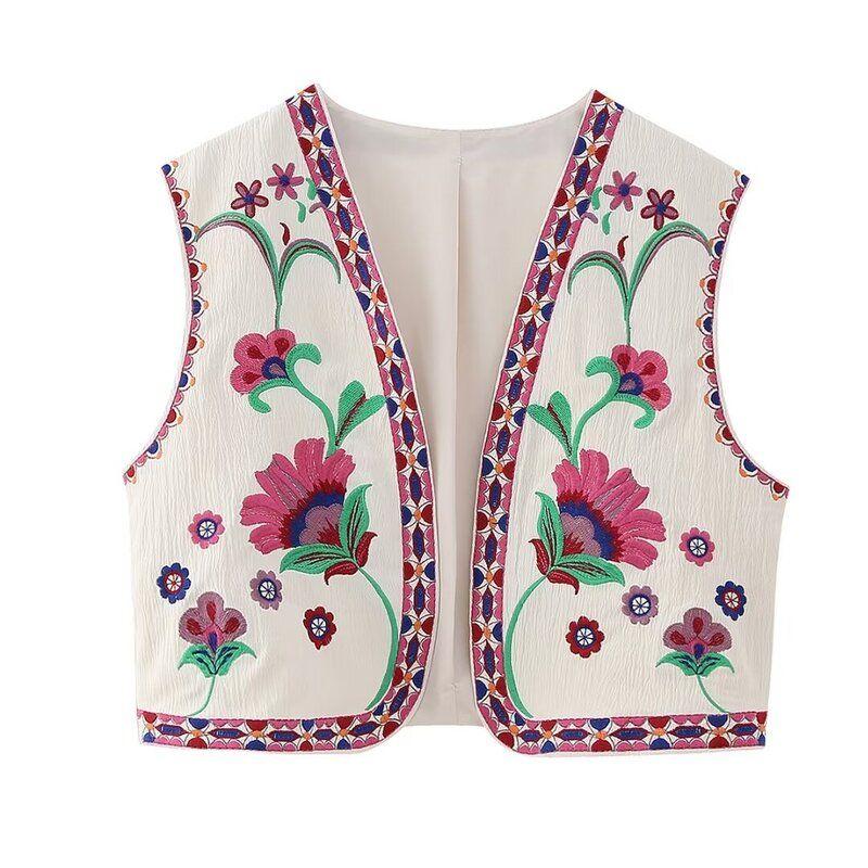 Fashion Style 2023 Summer New Arrival Fashion Trendy Women's Clothing Easiest for Match Embroider Cardigan Vest 6895023 250