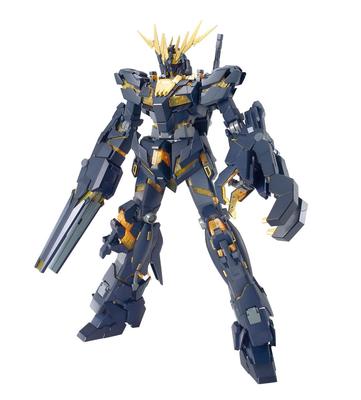 BANDAI SPIRITS MG Мобильный доспех Гандам UC Юникорн Гандам Блок 2 Банши Масштабная пластиковая модель 1/100 Предварительно окрашенный