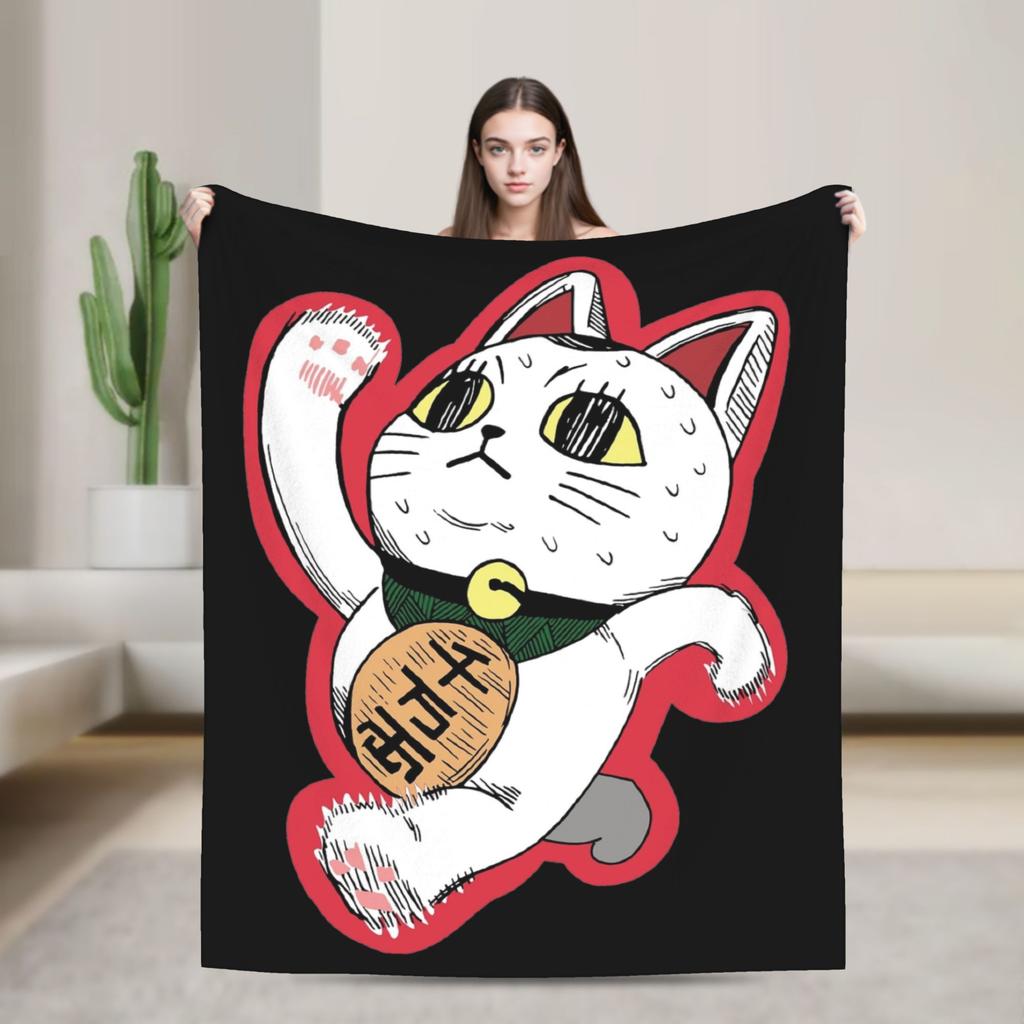 Turbo Granny Dandadan Anime Flannel Blankets Creative Throw Blanket for Bed Sofa Couch 200x150cm Plush Thin Quilt,
