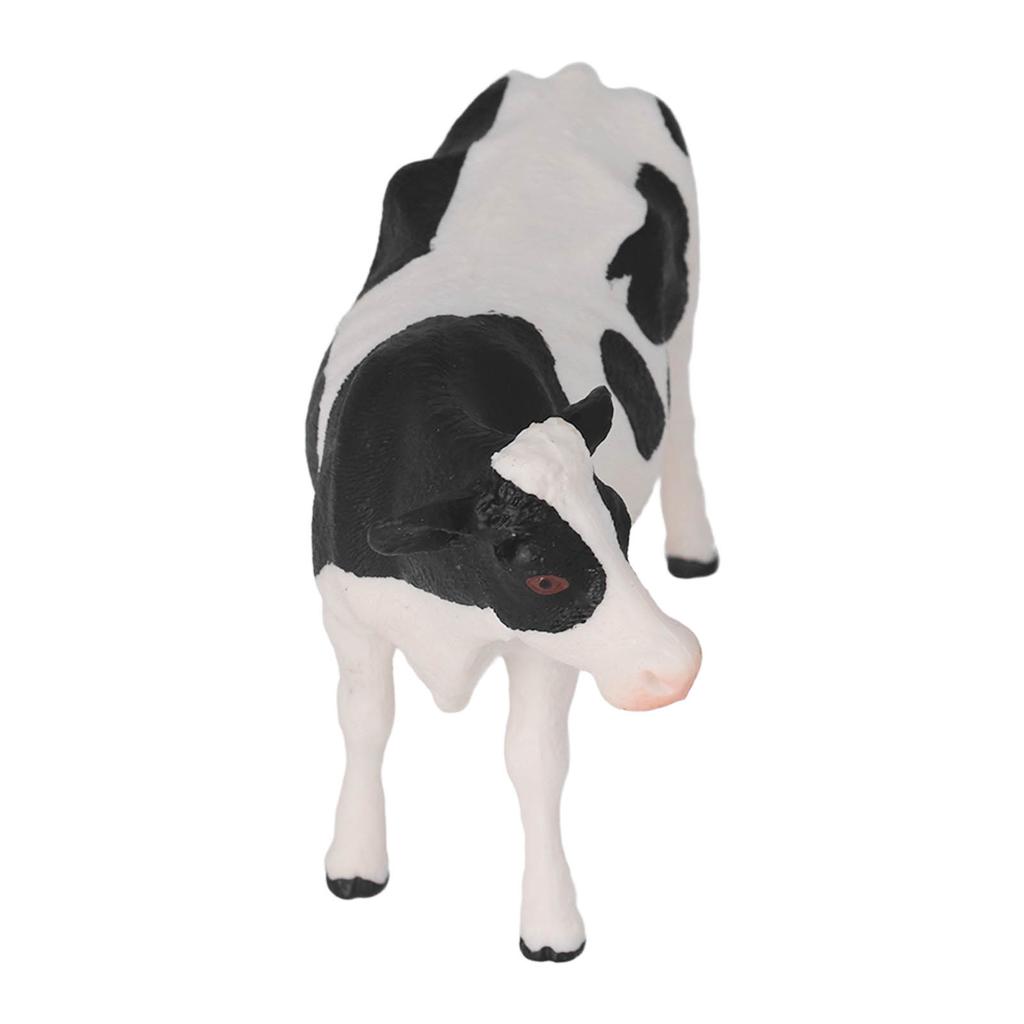 Solid Simulation Cow Model Vivid Plastic Children Farm Animal Model Toy for Imagination and