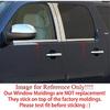 Polished Stainless Steel Window Sill Moldings Overlay Designed for 2014-2018 Silverado Sierra 1500 2500 3500 4DR Extended Cab
