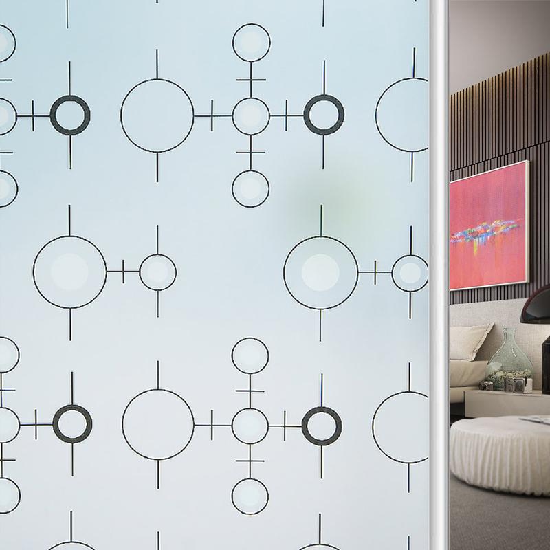 Матовая самоклеящаяся пленка для окон из стекла, защита конфиденциальности, виниловая наклейка для витражного окна, теплоизоляция