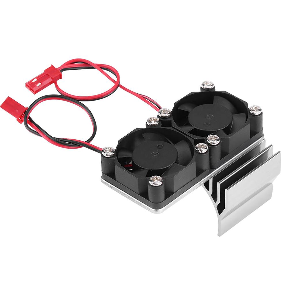 540 550 Motor Twin Cooling Fan Heat Sink With for 1 10 Scale Electric RC Car