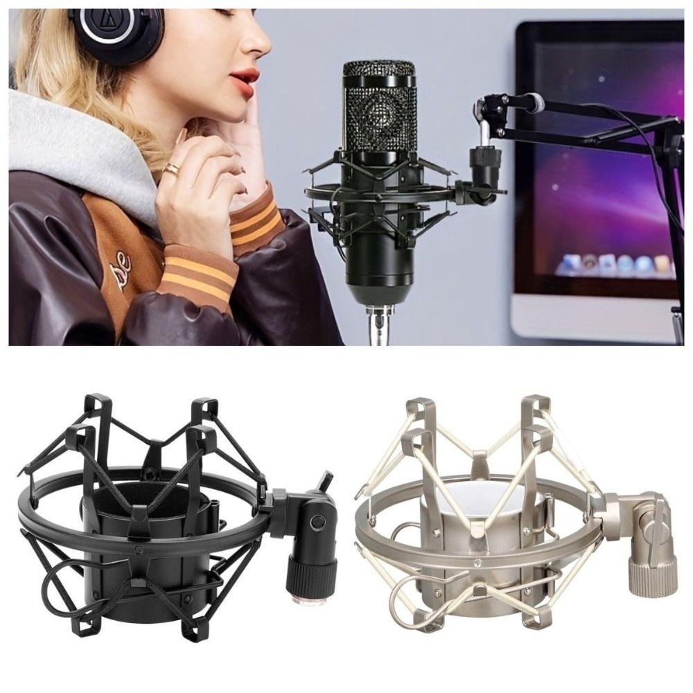 Adjustable Metal Microphone Shock Mount Shockproof Spider Mic Holder Clip  KTV