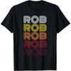 First Names Apparel Персонализированный халат с именем Rob Винтажный халат Футболка Rob