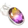 Ametrine Rough Gemstone 925 Sterling Silver Jewelry Pendant 1.89"