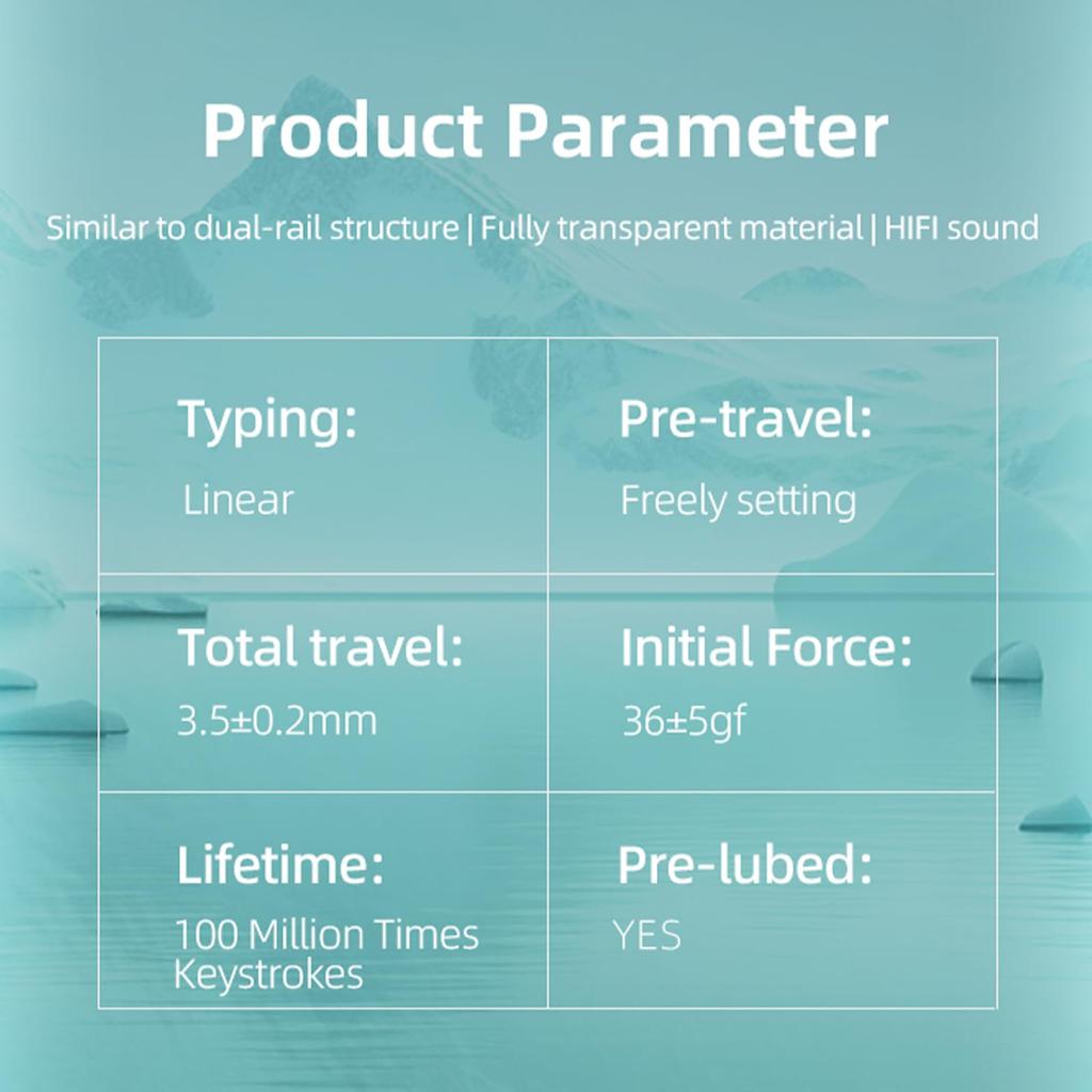 GATERON Магнитный Шарик Макс Макс Клавиатура Линейные Заводские Полностью Прозрачные Позолоченные Пружины Переключатели клавиш со Свободной Позиционированием с Постоянным Магнитом Для Магнитных