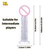 Realistic Soft Jelly Dildo Transparent Suction Cup Strong Grip Flexible Intimate Toy for Women Solo Couple Play