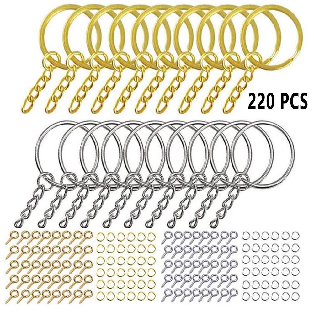 Брелки Брелок DIY 220 шт./лот Золотой карабин
