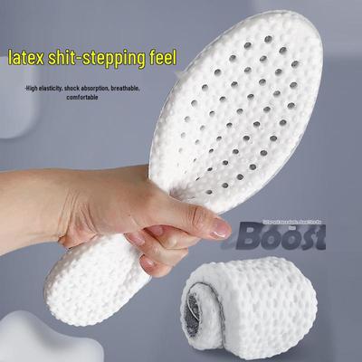 Дышащие спортивные стельки из кокоса: Впитывающий пот, мягкий, нескользящий латекс и силикон для мужчин и женщин