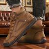 Новые мужские нюдовые ботинки высокие ретро противоскользящие рабочие обувь уличная обувь мягкие мужские классические ботильоны нескользящие балетки мокасины кроссовки