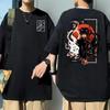 Japanese Anime Printed T-shirt Summer Men Women 100 Cotton Short Sleeve Harajuku Hip Hop Tshirt Y2k Top Oversized Tee Streetwear